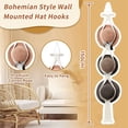 thumbnail image 4 of Estante de Macramé para Colgar en la Pared, Soporte para Sombreros Bohe Mia para Organizador de Almacenamiento, Gorra Decorativa de Ala , Paquete de 4, 4 of 5