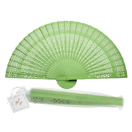 White Wood Panel Hand Fan Quasimoon 8