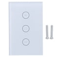 thumbnail image 1 of WiFi Smart Curtain Switch APP Control remoto por voz para Google Home para TUYA US 110‑240VBlanco, 1 of 5