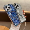 thumbnail image 5 of Magnetic Case Designed for iPhone 16 Pro Max Clear Glitter - Compatible with MagSafe Charger Phone Case for Women Girls, Full-Body Shockproof Protective Case Cover for iPhone 16 Pro Max - Gold, 5 of 7