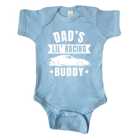 

Inktastic Dads Lil Racing Buddy Gift Baby Boy or Baby Girl Bodysuit