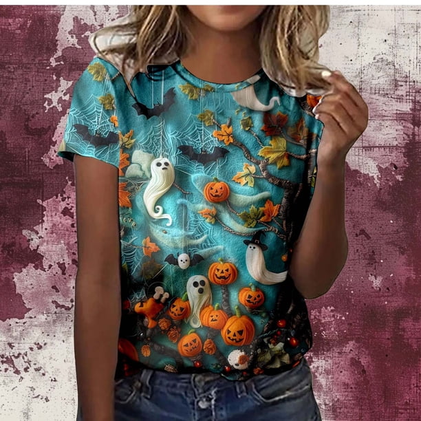 Fiudx Camisas para Mujer Camisa de Pollo de Moda para Mujer Linda Granja Camisetas Mamá Causal Manga Corta Camisetas Tops Blusas
