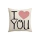 thumbnail image 1 of Regalos para Parejas Día de San Valentín Funda de Almohada P-Tinta Amor Lino Imprimir Pareja Casa Sala de Estar Sofá Cojín Funda de Almohada Regalo de Vacaciones Sofás para la Sala de Estar, 1 of 6