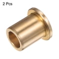thumbnail image 3 of Flange Bearing Sleeve 13mm x 19mm x 25mm Bronze Self Lubricating Bushings Sleeve Bearing, 2 Pieces, 3 of 5
