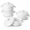 White, variant on 12 Oz Set of 4 Ceramic Mini Dutch Oven Cocottes, Khaki White, Single Serving Casserole Dishes