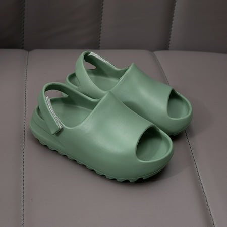 

Toyella Summer Middle Aged Toddler Shoes With Sandals And Velcro Dark Green D