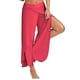 thumbnail image 1 of Jwl-summer Mujer Slit Flared Palazzo Pantalones Pantalones de pierna ancha Chiffoon Side Split Casual Pantalones sueltos Elegante Lady Harem Yoga Pants 5xl, 1 of 4