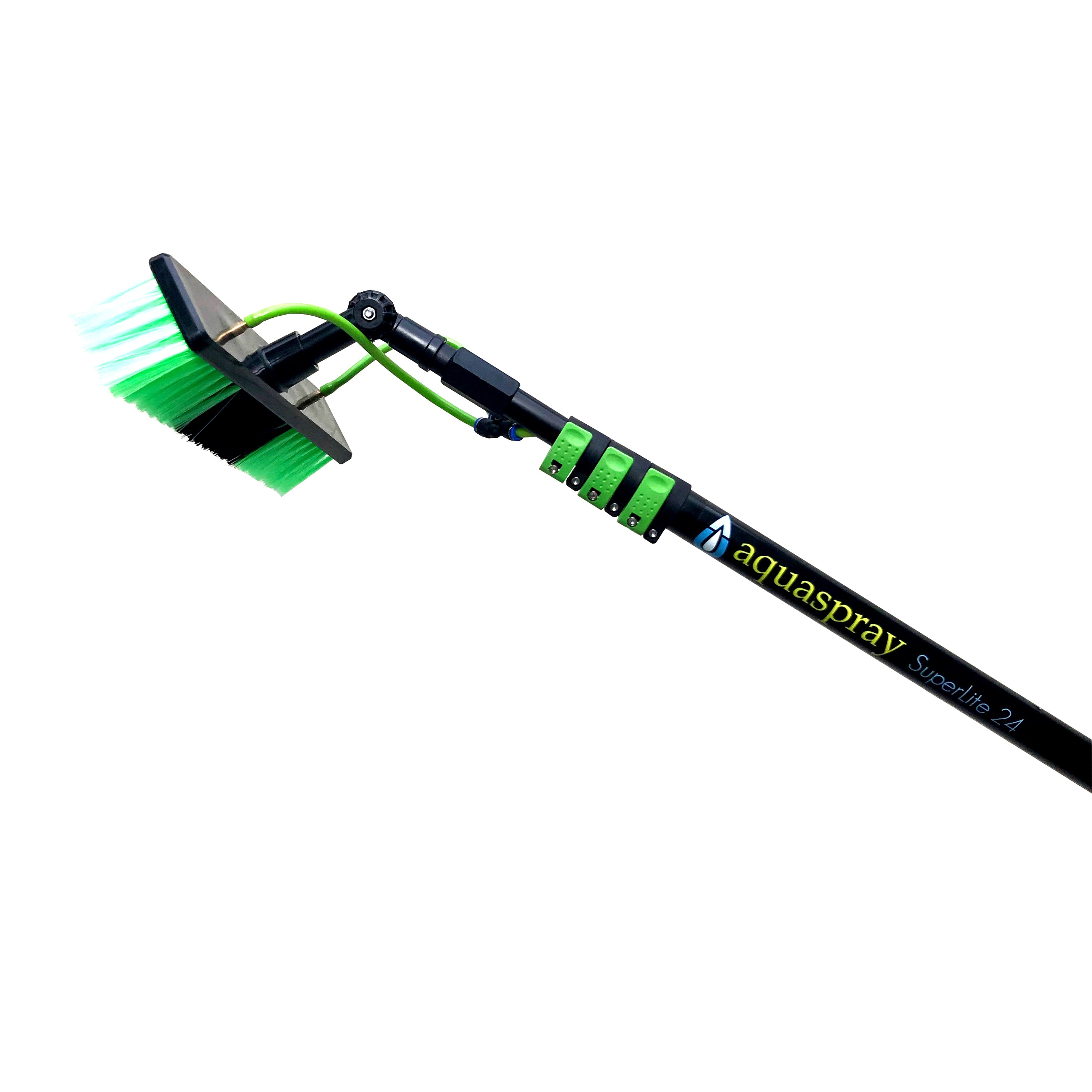 Window Cleaning & Solar Washing Tool Water Fed Pole Brush (24 Foot