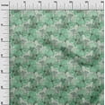 thumbnail image 3 of oneOone Cotton Cambric Dusty Teal Green Fabric Abstract Line Drawing Floral Sewing Fabric By The Yard Printed Diy Clothing Sewing Supplies 42 Inch Wide, 3 of 6
