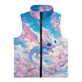 thumbnail image 4 of Pzuqiu Dragon Girls Sleeveless Vests Lightweight Soft Full Zip Winter Sleeveless Jacket with Pockets Personalized Wind Proof Casual Clothes for Girls 4T for Everyday Wear, 4 of 7