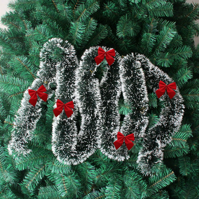 Clearance！SDJMa 12 Pack Christmas Red Bows Outdoor Decorations