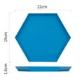 thumbnail image 2 of Yunuqso Polygonal Desktop Storage Tray Geometric Rhombus Metal Hexagonal Compote, 2 of 5