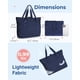 thumbnail image 3 of Bolsa BAGSMART para mujer plegable con cremallera, 20 L, azul marino, 3 of 7