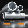 thumbnail image 5 of Multipurpose 30mm Socket Wrench 4-14mm Hexagonal Bit Socket 1/4Inch Drive for Mechanical Repairs or Car Maintenance, 5 of 9