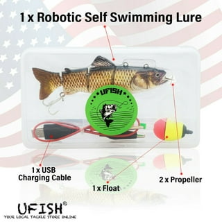 Ufish Robotic Swimming Fishing Lure, Electronic Live Bait, Bass