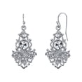 thumbnail image 2 of 1928 Jewelry Sparkling Symphony Multi Crystal Filigree Drop Earrings, 2 of 3