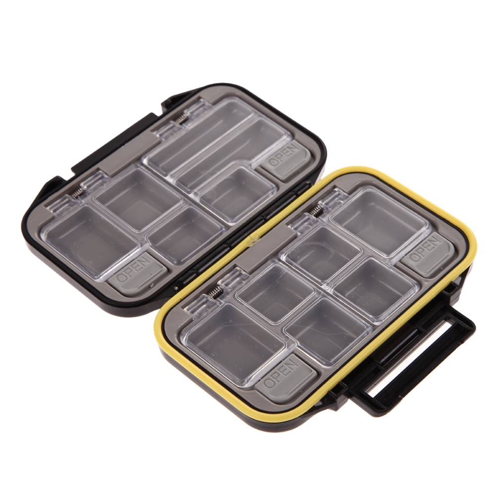 HOT Waterproof Fishing Lure Bait Tackle Storage Box Compartments Case with T7S5 