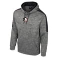 thumbnail image 2 of Men's Colosseum Heather Gray Florida State Seminoles Dozer Pullover Hoodie, 2 of 3