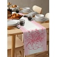 thumbnail image 3 of Table Runners 108 Inches Long Dress Scarves, Eucalyptus Pink Farmhouse Coffee/Dining/Kitchen Table Runner for Living Room, Stripes Bottle Flower Cactus Plant 13x108 Inch, 3 of 7