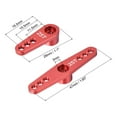 thumbnail image 2 of 1 Set Aluminum Servo Horn 25T Servo Horn Steering Double Arms Red, 2 of 6