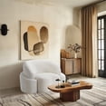 thumbnail image 2 of Meridian Furniture Principessa Cream Boucle Fabric Chair, 2 of 18