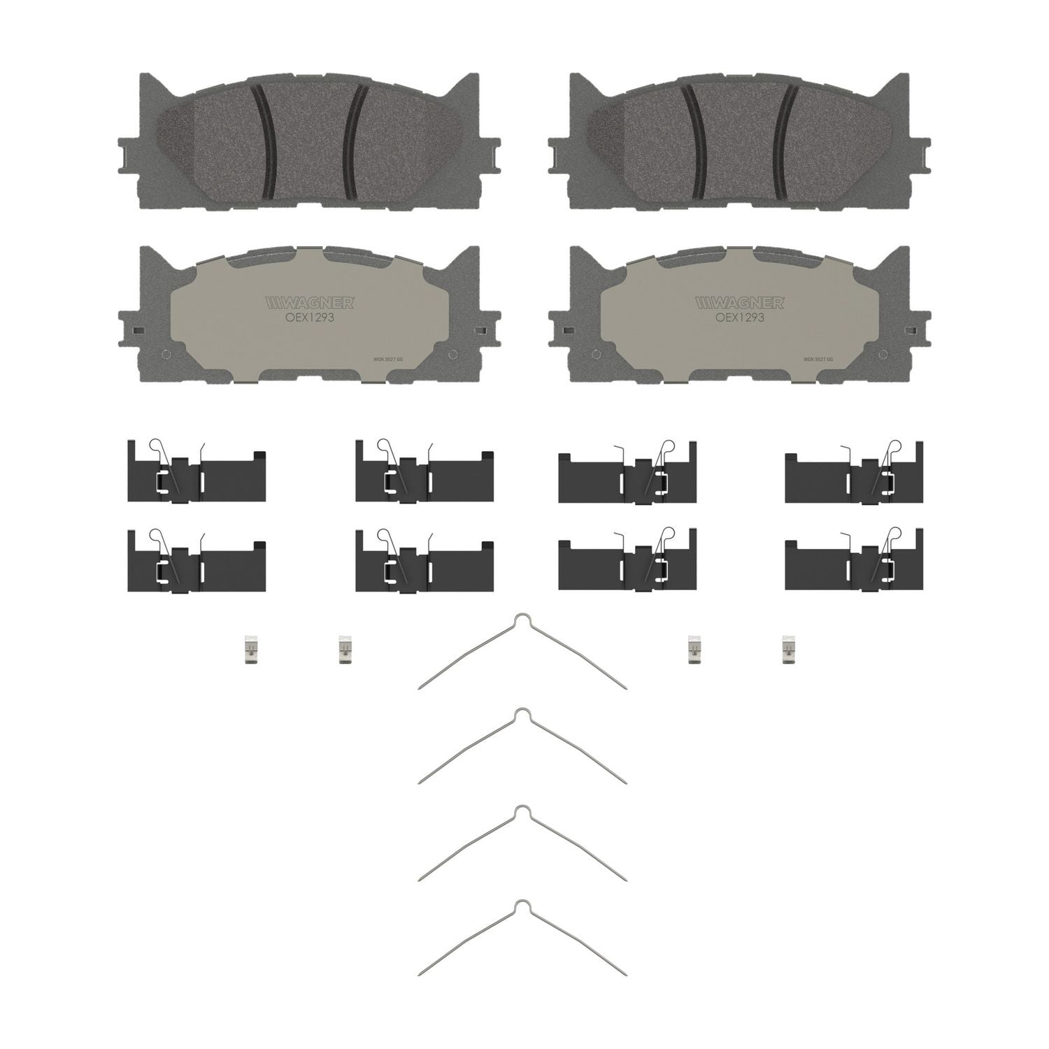 Disc Brake Pad Set Fits select: 2007-2017 TOYOTA CAMRY, 2007-2018 LEXUS ES