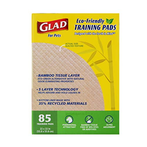 Glad for Pets Earth Friendly Bamboo Training Pads Eco Friendly
