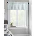 thumbnail image 4 of Window Valance Rod Pocket Short Curtain Panel Blue Stripes Seamless Ticking Stripe Valances for Kitchen Windows,Farmhouse Pinstripe Curtain Valance Drapes for Bedroom Bathroom 42x12in, 4 of 8