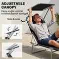 thumbnail image 4 of Outsunny Adjustable Reclining Lounger w/ Sun Shade, 4 of 10