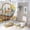 style-213, variant on 4 Piece Shower Curtain Sets Basket Full of Spring Chicks And Colorful Eggs Shower Curtain and Rugs Shower Curtain Set Easter Eggs Chicks Floral Flowers 12 Hooks for Bathroom Decor 72inch X 72inch