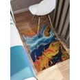 thumbnail image 4 of Colorful Rug, Modern Rug, Contemporary Rug, Anti-Slip Carpet Rugs, Abstract Colorful Rug, Printed Rugs, Orange Rugs, Luxury Rug, Home Decor, 1.7'x2.3' - 50x70 cm, 4 of 7