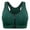 Green, variant on Tinglu Women Bras with Removable Pads Comfort Front Zipper Sports Bras Fitness Wireless Yoga Bra