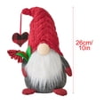 thumbnail image 3 of Fwttom Cadeau Chapeau Tricoté Rouge Ornement Poupée Rudolph Ornement Poupée Couple, 3 of 3