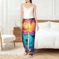 thumbnail image 6 of Lsque Hawaiian Island Dolphin Print Women's Pajama Pants, Lounge Pant - Comfortable Home Wear,Elastic Waistband, Stylish Design-Small, 6 of 9