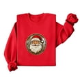 thumbnail image 5 of Uootdi Gift Christmas Sweatshirt for Women Cute Santa Claus Print Graphic Pullover Sweaters Winter Clothing for Women, 5 of 8