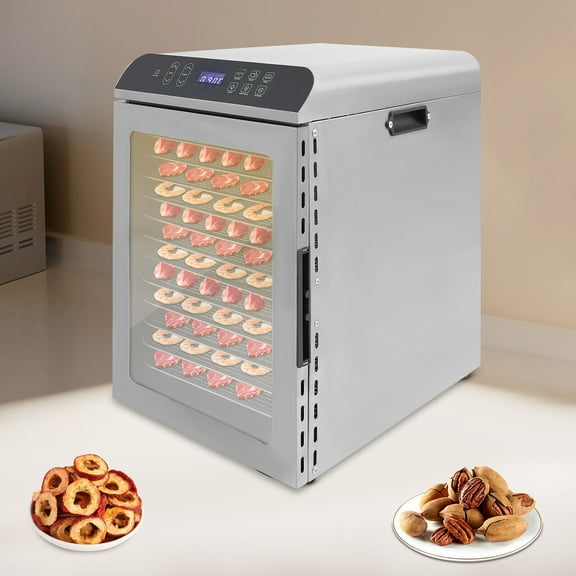 800W Food Dehydrator Machine Fruit Vegetable Dry Machine 12 Grid Trays 30-90°C