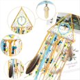 thumbnail image 4 of AtrapasueñOs, AtrapasueñOs Hecho una Mano con Cuentas de Plumas Colgante Turquesa AtrapasueñOs Boho Arte de la Pared DecoracióN Colgante-C, 4 of 5