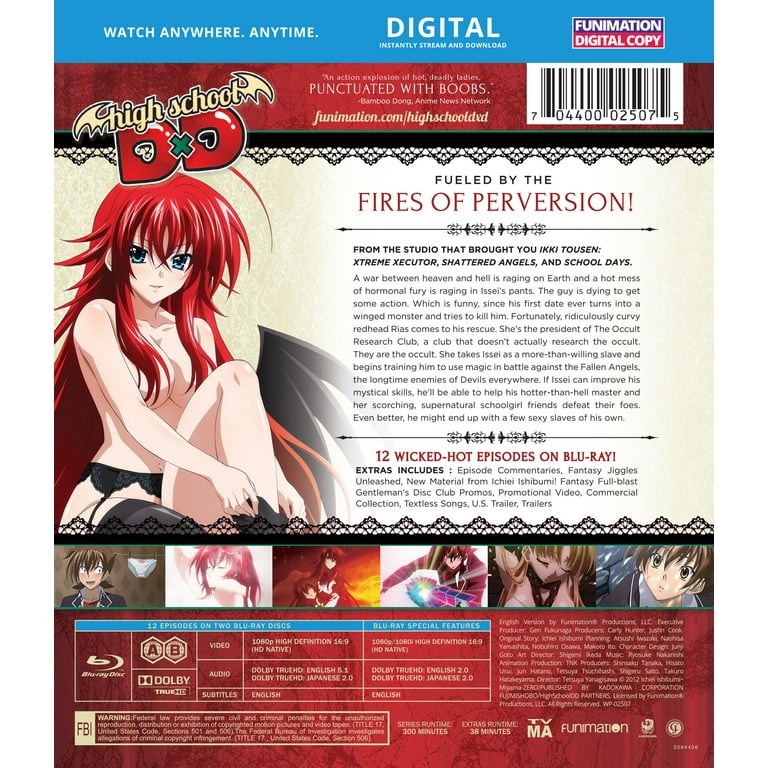 New High School DxD The Series Blu ray Walmart