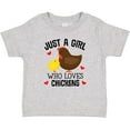 thumbnail image 3 of Inktastic Just a Girl Who Loves Chickens Girls Baby T-Shirt, 3 of 5