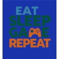thumbnail image 5 of Eat, Sleep, Game, Repeat Youth Royal Blue Long Sleeve Hoodie-Small, 5 of 6