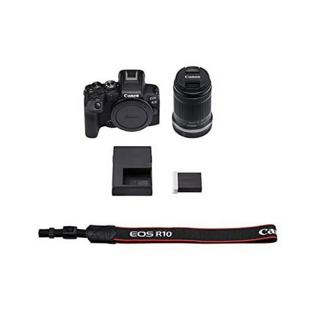Canon - EOS R10 Mirrorless Camera with RF-S 18-150mm f/3.5-6.3 IS STM Lens - Black