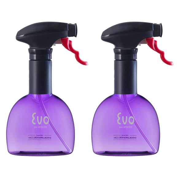 Pulverizador de aceite Evo Minis sin aerosol para aceites de oliva para cocinar, color morado