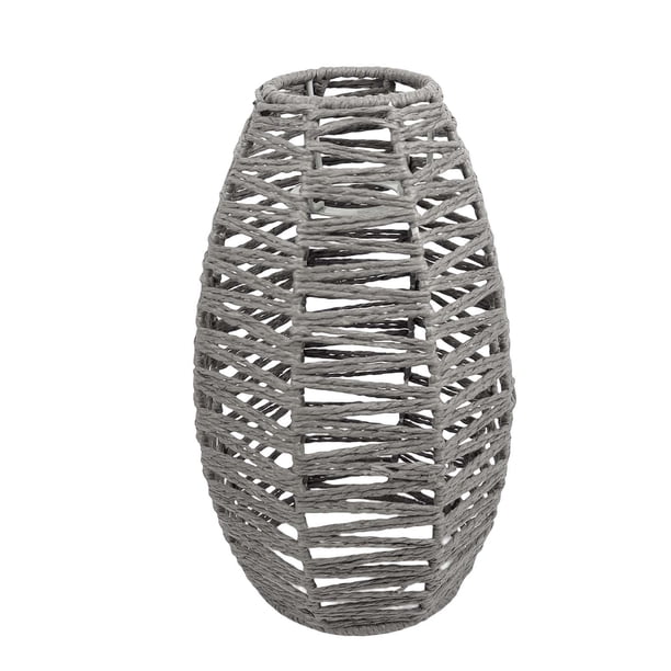 Cubierta de Colgantes de luces de techo, Colgante de bricolaje, Artesanías colgantes Sombra de luz de techo , café, tienda, , GRIS Yinane pantalla de lámpara