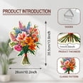 thumbnail image 2 of Vintage Flower Bouquet Metal Tin Sign Wildflower Retro Tin Sign Decor for DIY Bathroom Restroom Garden Flower Plant Metal Wall Plaque Decoration for DIY Home Decoration 10.23x13.18 Inch, 2 of 9
