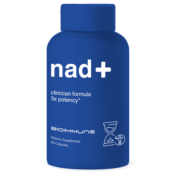 BioImmune NAD Supplement w/Patent RiboYOUNG™. Nicotinamide Riboside, Quercetin, Resveratrol. Anti Aging