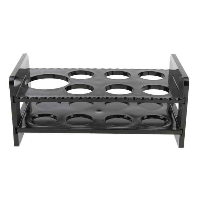 Soporte De Acrílico Negro De 7 Hoyos. Porta-vasos Barware Cup Serving Tray Perfecto Para Fiestas, , Bares, Pubs Y en hogar kusrkot Portavasos Black Shot