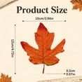 thumbnail image 3 of Fall Leaves, Fake Fall Leaves Autumn Maple Leafs, Fall Leaves for Crafts, Artificial Faux Fall Foliage,Fall Party Table Wedding Decor, Fall and Thanksgiving Decorations, 3 of 3