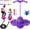Purple, variant on 2026 Upgrated Balance Jumping Ball, Ball with Handle and Pump , Up to 600lb, Silent Design, Fun Challenge Indoor/Outdoor Toys, for Balance, Coordination(Red)
