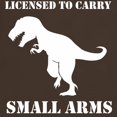 thumbnail image 3 of CafePress - T Rex Small Arms Carry License Dinosaur T Shirt - Men's Classic Graphic Cotton T-Shirt, 3 of 4