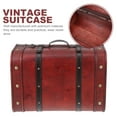thumbnail image 3 of 1Pc Wooden Suitcase Packing Storage Box Storage Container Wooden Storage Case, 3 of 9